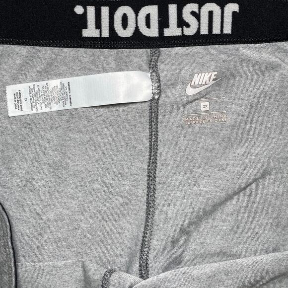 Grey Nike 'Just Do It" Irredecent logo Pants - Picture 4 of 8
